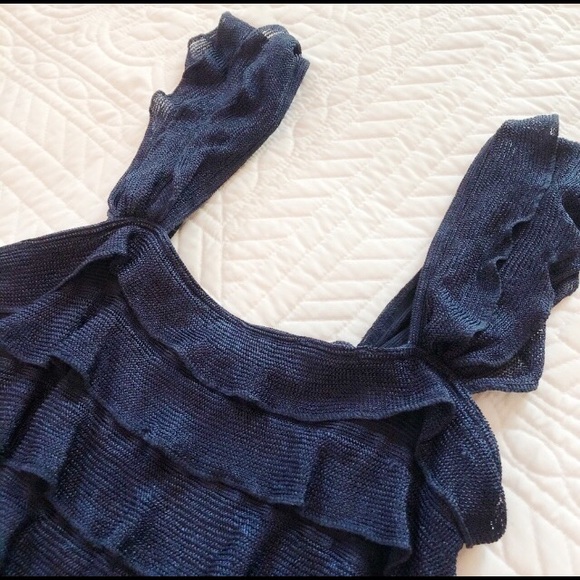 Max Studio Blue Party Dress Size M - Picture 2 of 3